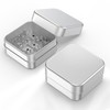 Ainiya Aluminum Retainer Case Compatible with Invisalign,2 Pack Durable Denture