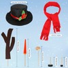 Colovis 16Pcs Snowman Decorating Kit, Snowman Making Kit Winter Party