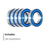 15x24x5mm | 6802-2RS (10 Rubber Sealed Bearings)