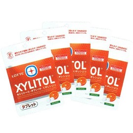 Xylitol Tablet, Orange, 1.2 oz (35 g) x 5 Bags