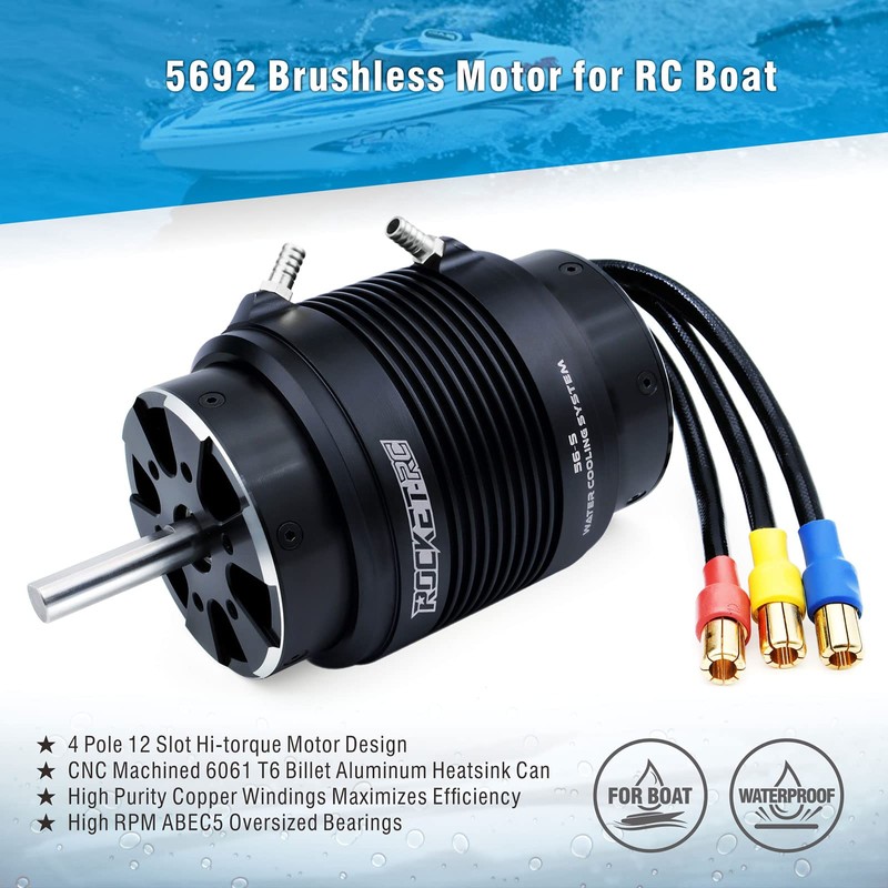 Surpass Hobby 5692 980 KV Brushless Motor 4Pole Shaft 8mm