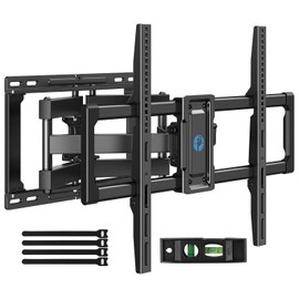 Pipishell Full Motion TV Wall Mount for 40–82 inch Flat or Curved TVs, Smooth Swivel & Extension, Tool-Free Tilt with Heavy-Duty Arms, Max VESA 600x400mm up to 110 lbs, Fits 12″/16″ Wood Studs, PILF11