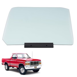 KUAFU Front Door Glass Compatible with 1987-1998 Ford F150 F250 F350 Bronco Window Tempered Glass Replacement for F4TZ1521410A DD08491GTYN - Right Passenger Side