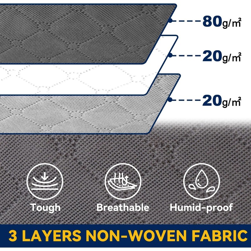 AIOR 6 Pack 90L Under Bed Storage Bags, Large Capacity