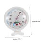 IWOWHERO 2Pcs Round Temperature Humidity Gauge for Refrigerators Humidifiers Indoor