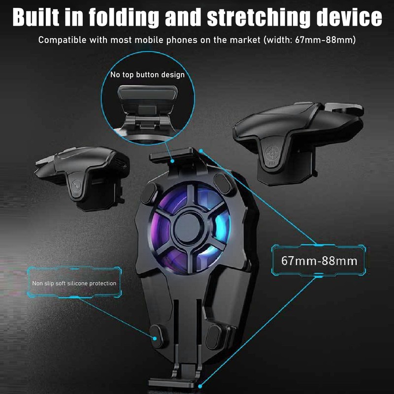 Phone Cooling Fan Portable Universal ABS and Metal Rapid Cooling