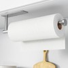 Paper Towel Holder - Self-Adhesive or Drilling, Brushed Nickel, Wall