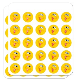 Sesame Street Big Bird Face Planner Calendar Scrapbooking Crafting Stickers