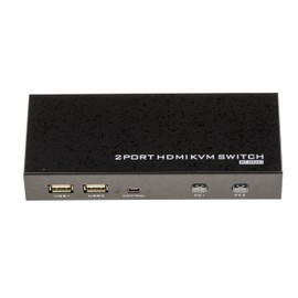 KALEA-INFORMATIQUE KVM Switch Automatische Tastatur Tastatur Bildschirm Sharing Box auf 2 PC - HDMI (Bild + Ton) / USB - Fernbedienung - Auto Powered, mit Kabel - Unterstützung 4096x2160