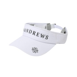 St Andrews 042-5987252 Continuous Classic Unisex Sun Visor (Adjustable Size) / Golf Hat, 030_white