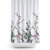 Tropik Home Colourful Extra Long and Wide Bathroom Fabric Shower