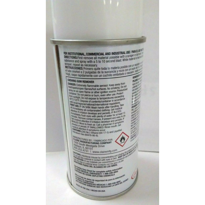 Claire CANDLE WAX AND GUM REMOVER 6.5 OZ CAN