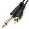 kenable 6.35mm Mono Jack Plug to RCA Phono Plug Cable