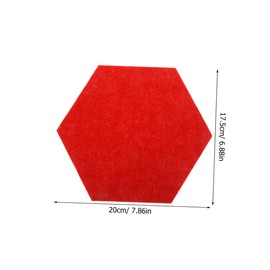 Gatuida 10Pcs Colored Hexagon Felt Message Boards Soundproofing Wall Protectors Multi Purpose Bulletin Tiles for Kindergarten Living Bedroom Decor