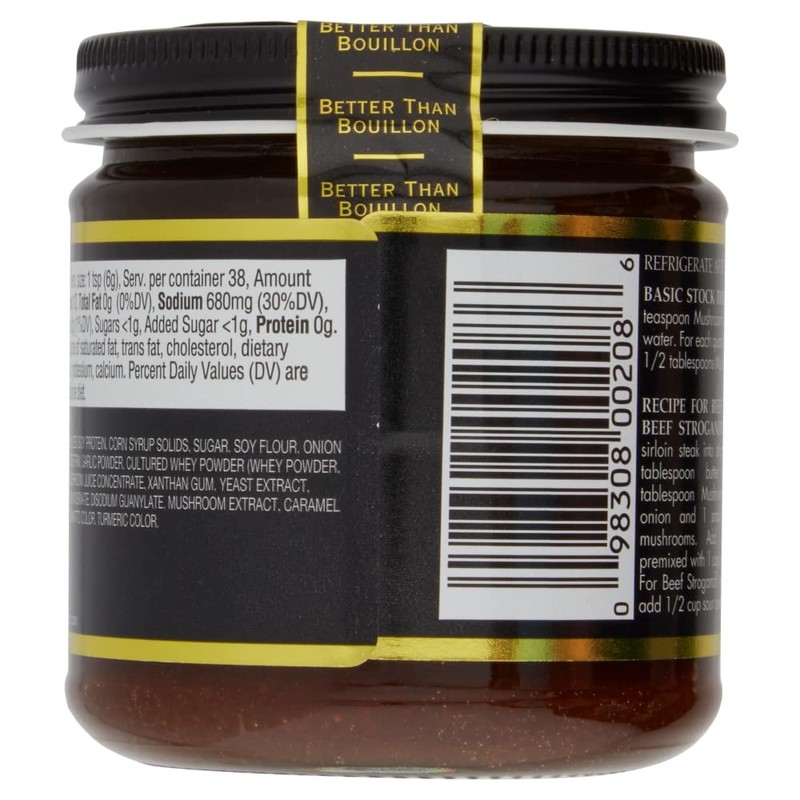Better Than Bouillon Premium Mushroom Base, Made from Seasoned &
