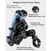 BRCOVAN Motorcycle Phone Mount Holder with Vibration Dampener & High-Speed