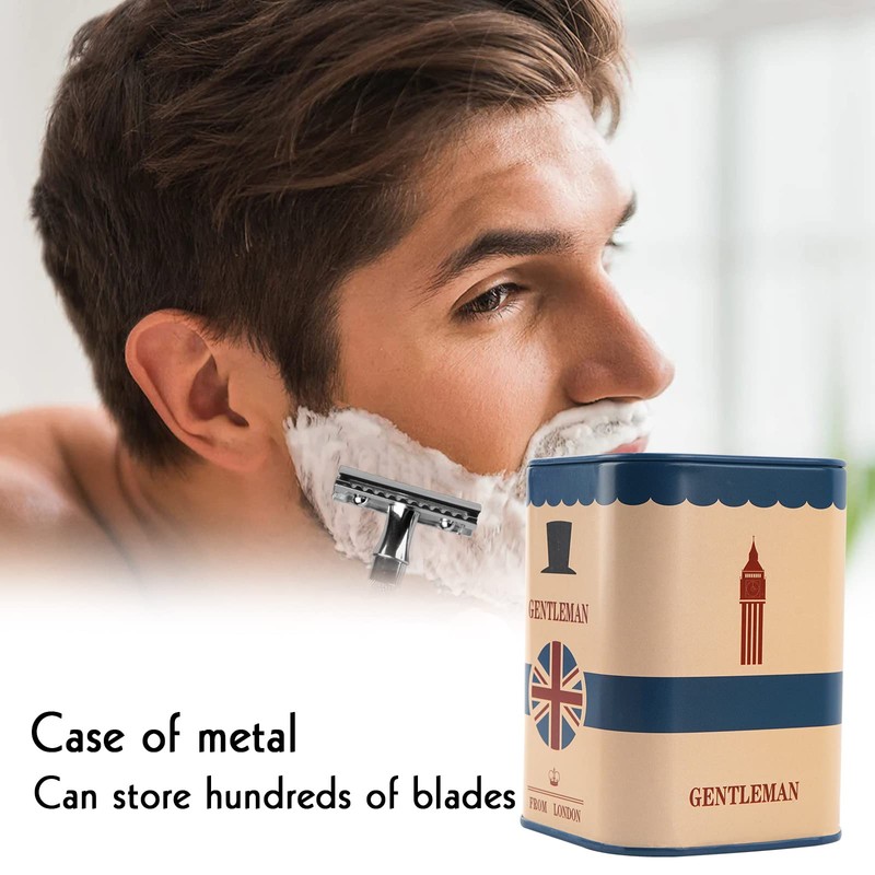 4 Pack Detachable Razor Blade Disposal Container for Used Safety
