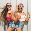 Ninehaoou 24 Sets Slushie Cups with Dome Lids and Straws