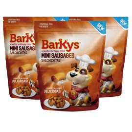 BARKYS Mini Salchichitas/Mini Sausages, 3 Pack de 100g