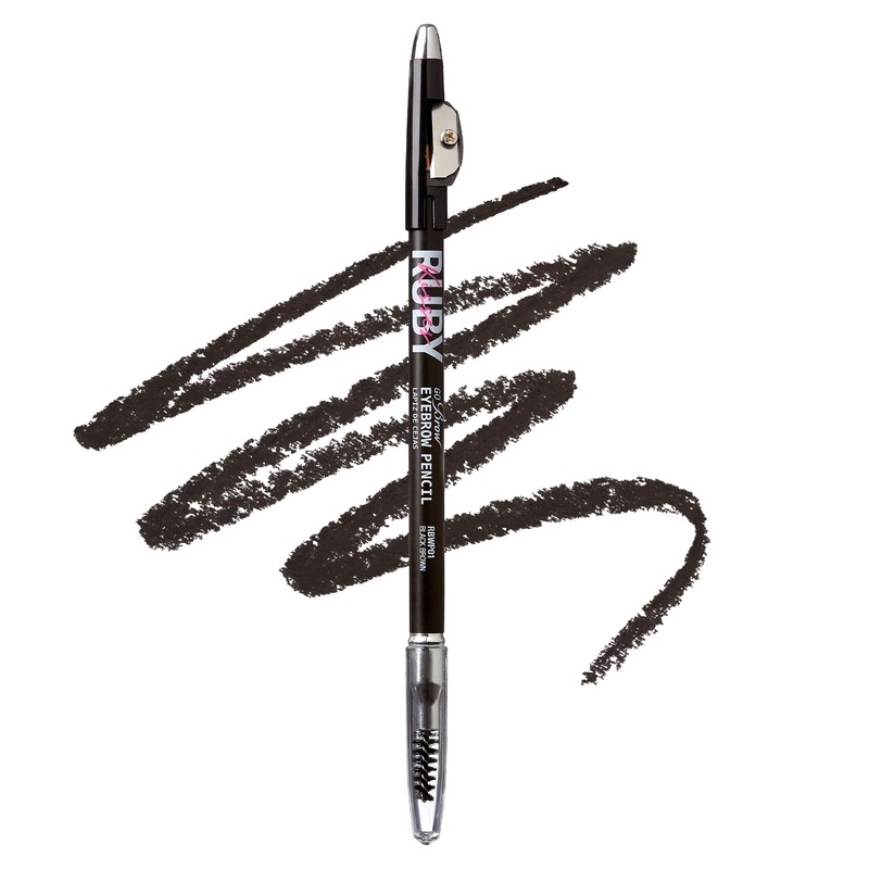 Ruby Kisses GoBrow Eyebrow Pencil, Sharpenable, Longwear, Long Lasting Eyebrow