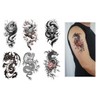 6 Blätter Temporary Drache Tattoo Drachen Tattoo Arm Tattoo Fake