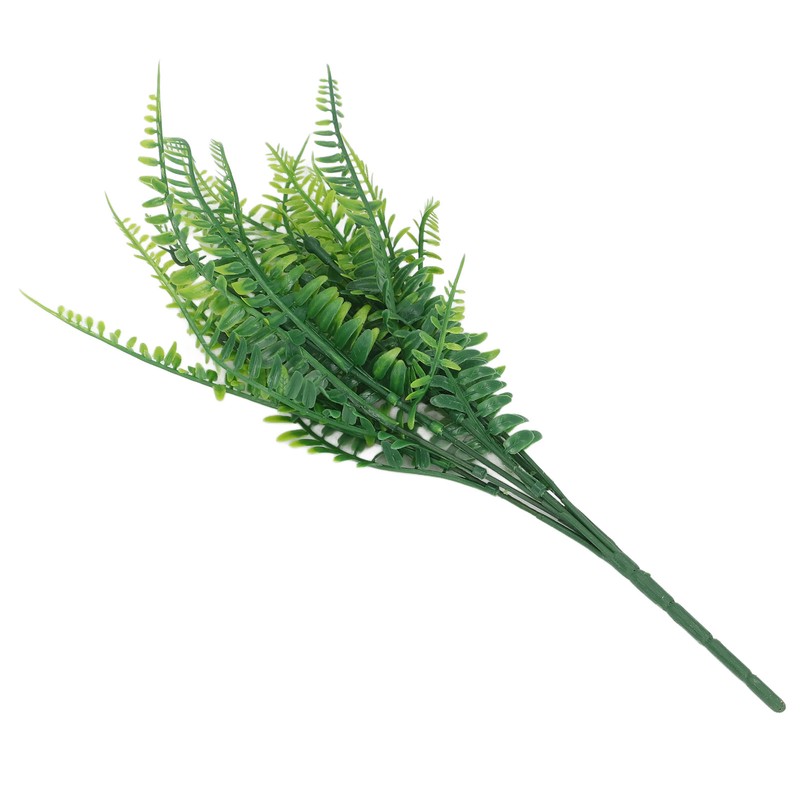 12pcs Artificial Plants Greenery Simulation Plants Fern Wort Fake Grass
