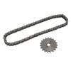 428 19T 17mm Sprocket with 428 60 Links Chain Steel