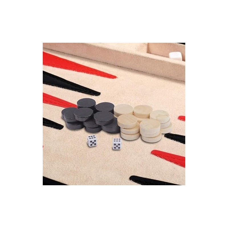 32Pcs Two-Tone Game Chess Piece, Roundness Draughts and Checkers and