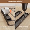 Housolution Pull Out Food Container Lid Organizer with Sliding Rail,