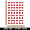 Juicy Red Vampire Lips Teeth Fangs Temporary Tattoo Water Resistant