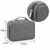 Waterproof Cable Storage Bag, Portable Electronic Organizer Case for USB