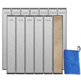 12 Pcs Diamond Sharpening Stones Set, diamond knife sharpening stones with a Non-Slip Base for Ruixin Sharpener (SET-A)