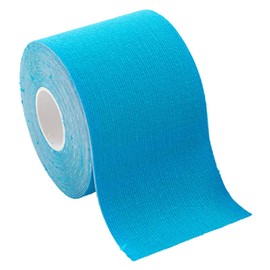 Kinesiology Tape, 5M Roll Elastic Muscle Support Tape, Improve Blood Circulation, Waterproof and Latex Free for Exercise, Sports and Injury (Light Blue)