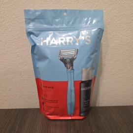 Harry's Men's Harry's Shaving Travel Set Razor, blade cover, Shaving Gel Gift Set