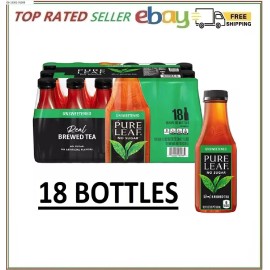 Pure Leaf Real Brewed Tea Unsweetened Black Tea 16.9 fl. oz., 18 pk.