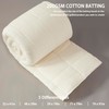 ecmnki - Bateo de algodón natural para edredones (47 x