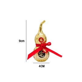 Hecho a Mano de Aleación Colorida Buena Suerte Wu Lou/Hu Lu/Calabaza/Cucurbit para la Riqueza Estatua Pacífica Charm Amuleto Decoración del Hogar Regalo (Pequeño) TQ177