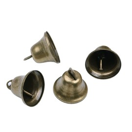 Ciieeo 35pcs Bronze Bell Hand Held for Decoration Ornaments Christmas Party Handbell
