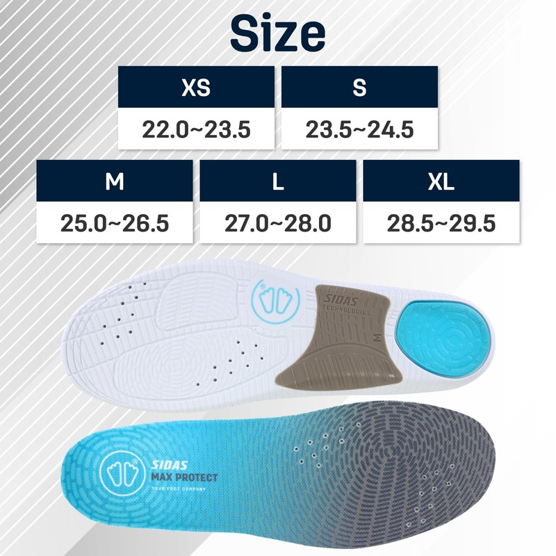 【SIDAS】Sidas Max Protect Walk M (25.0 cm - 26.5 cm)