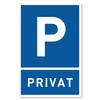 Privatparkplatz Sign (30 x 20 cm Plastic) – Parking Prohibited