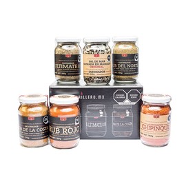 SMP Rubs Variety Pack - 6 count:Ultimate Black Rub, Original Applewood Smoked Salt, Rub Rojo, Rub del Norte, Rub de la Costa, Rub Chipinque – 100% Natural, No Preservatives, Gourmet Mexican Seasonings