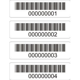 | BAR Code Labels | 500 Labels per roll | Serialized | You Pick Your Numbers | 3" Wide x 1" Tall