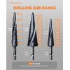 Crosstar M35 Cobalt Step Drill Bit Set, 3PCS TiAlN Coated