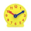 hand2mind Plastic Mini Geared Clock, Learning Clock Classroom Kit, Clock