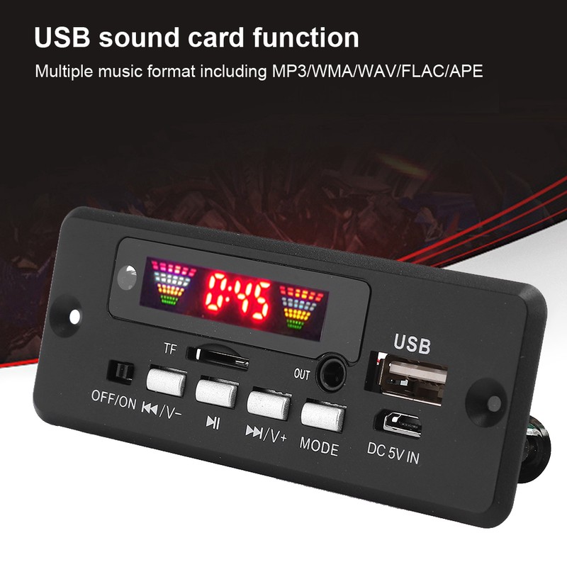 Bluetooth 5.0 Audio MP3 Decoder Board Module with Remote Controller