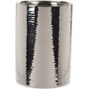 Wine Cooler 12 x 18 cm, Silver, Hammered Stainless Steel