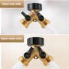 FIBOUND Brass distributor, Y connector valve, 2-way distributor, shut-off valves