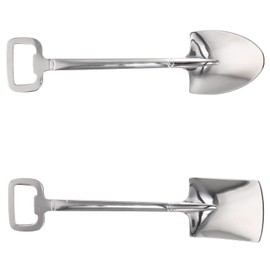 Kichvoe 8 Piezas Cuchara Para Postres Cucharas De Pala Cucharas De Budín Cuchara De Cena Cucharas En Forma De Pala Abrelatas Cucharas De Postre Cuchara De Avena Alimento Acero Inoxidable