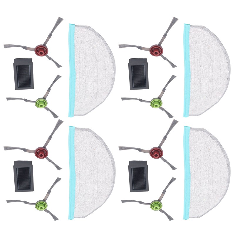 Vacuum Cleaner Side Brush Filter Mop Cloth Set for Yeedi