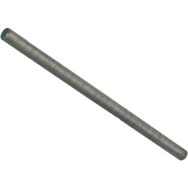 316 Stainless Steel Fully Threaded Rod, 5/8"-11 Thread Size, 12" Length, Right Hand Threads